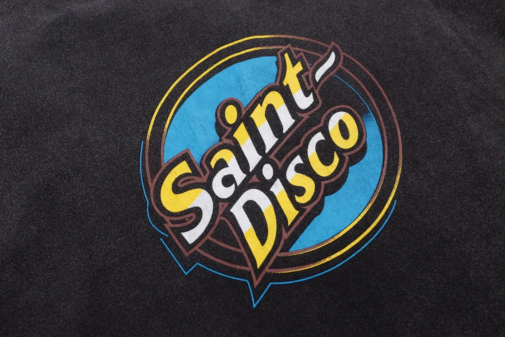 Trendy brand SAINT MICHAEL co-branded TEFLON DISCO washed distressed long-sleeved T-shirt Fabric: 260g Style number: SM10 Size: S-M-L-XL Color: Black Price: P156